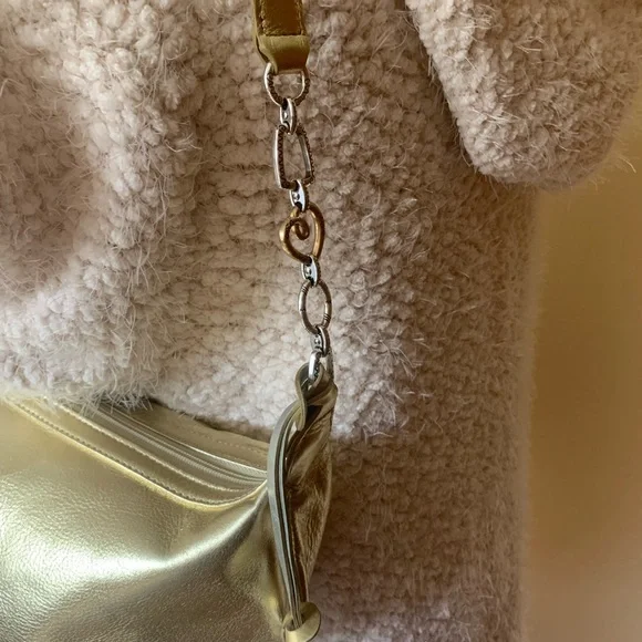 Brighton metallic gold shoulder bag - Picture 3 of 7